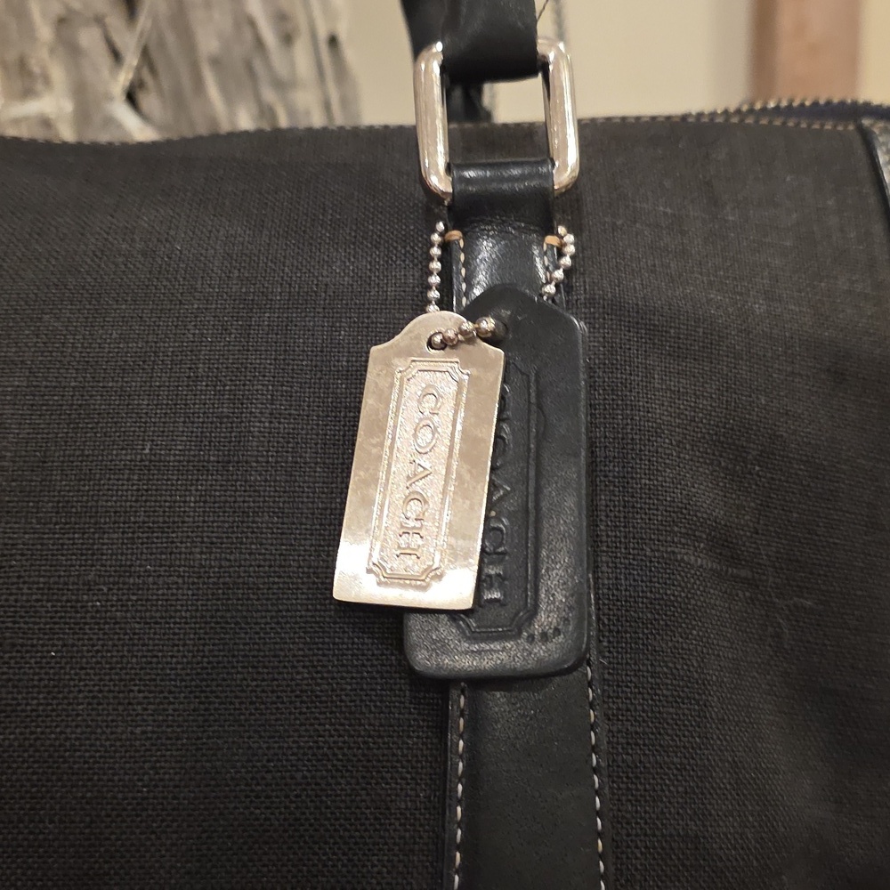 Coach Bonnie Legacy Black Linen #9435 - Picture 2 of 11
